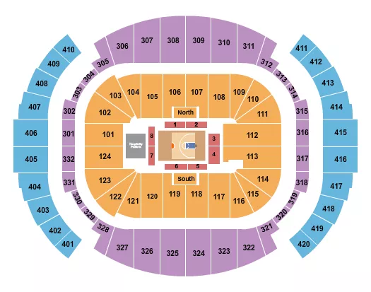 BASKETBALL BIG3 Seating Map Seating Chart