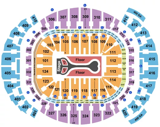 BENSON BOONE Seating Map Seating Chart