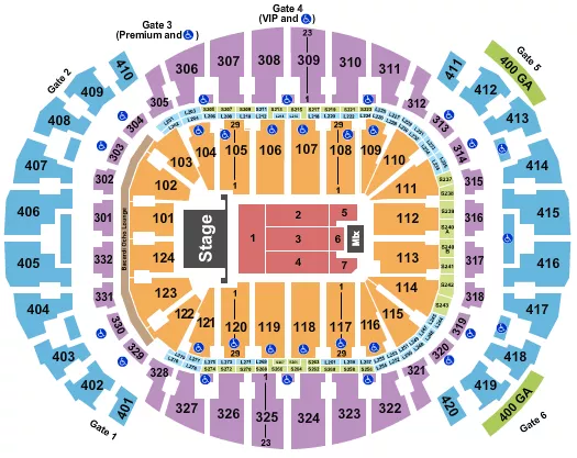 CHAYANNE Seating Map Seating Chart