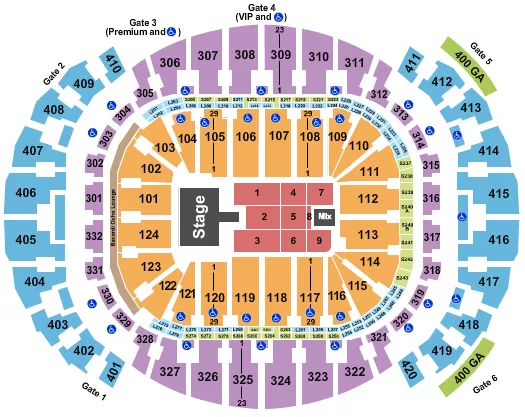 DON OMAR Seating Map Seating Chart