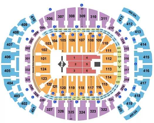 J COLE Seating Map Seating Chart