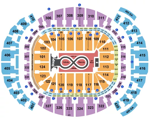 KATY PERRY Seating Map Seating Chart