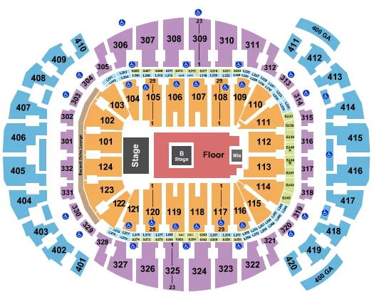 KAYTRANADA Seating Map Seating Chart