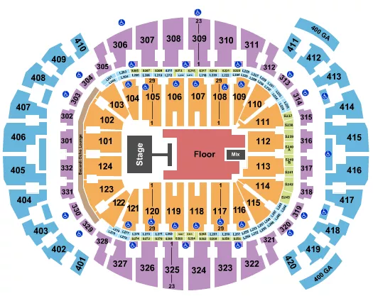 MORA Seating Map Seating Chart
