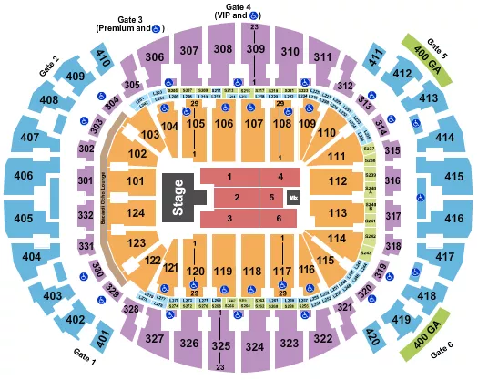 PABLO ALBORAN Seating Map Seating Chart