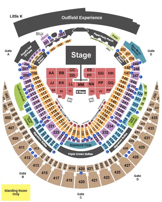 POST MALONE Seating Map Seating Chart