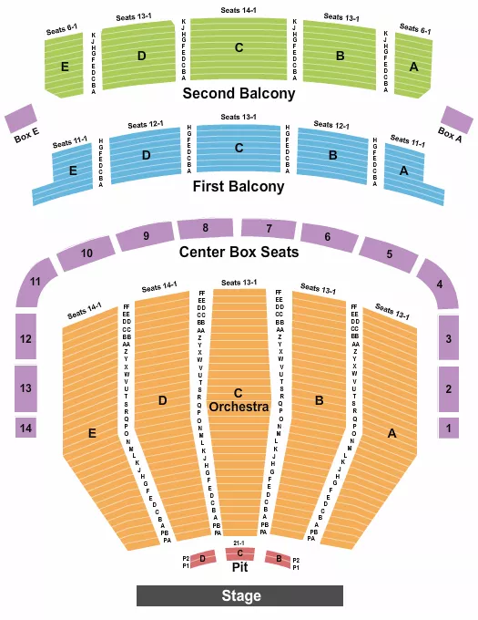 ENDSTAGE PIT 2 Seating Map Seating Chart