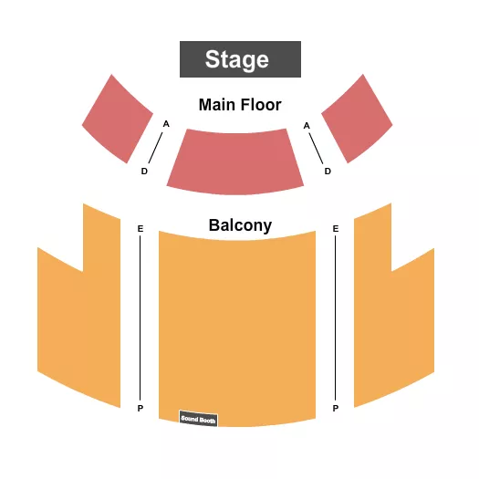 END STAGE Seating Map Seating Chart