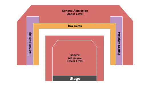 KEMBA LIVE AS I LAY DYING Seating Map Seating Chart