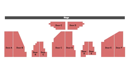 ENDSTAGE NO TABLES Seating Map Seating Chart