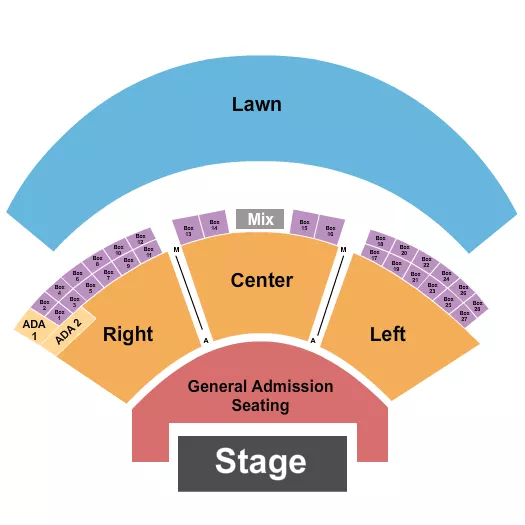 ENDSTAGE GA SEAT Seating Map Seating Chart