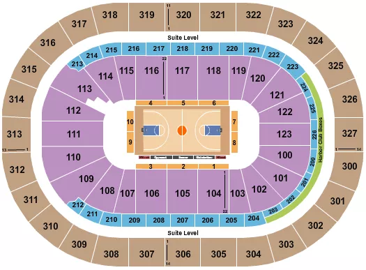 BASKETBALL GLOBETROTTERS Seating Map Seating Chart