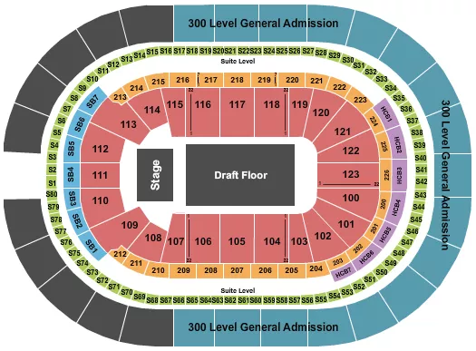 NHL DRAFT Seating Map Seating Chart