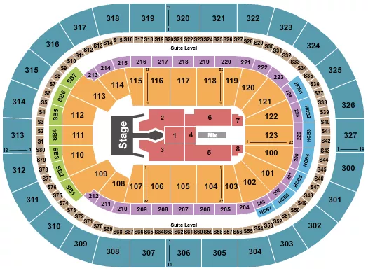 TIM MCGRAW Seating Map Seating Chart