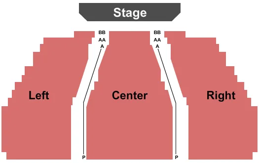 END STAGE Seating Map Seating Chart