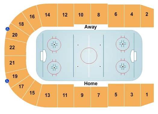 HOCKEY Seating Map Seating Chart
