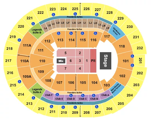 ALAN JACKSON Seating Map Seating Chart