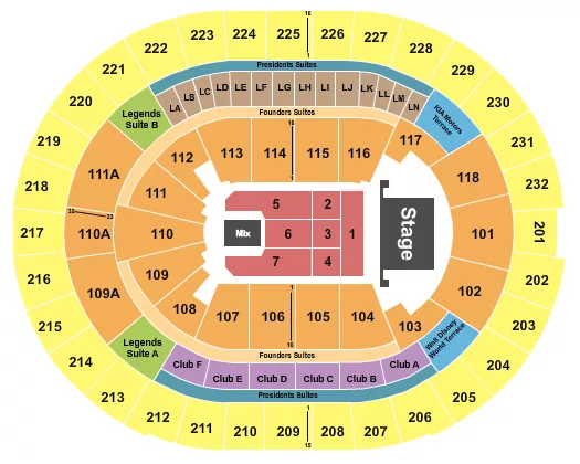 CHAYANNE Seating Map Seating Chart
