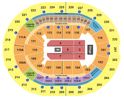 ENDSTAGE 6 Seating Map Seating Chart