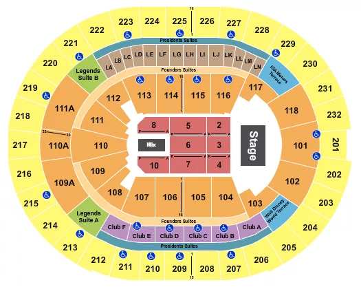 ENDSTAGE 7 Seating Map Seating Chart