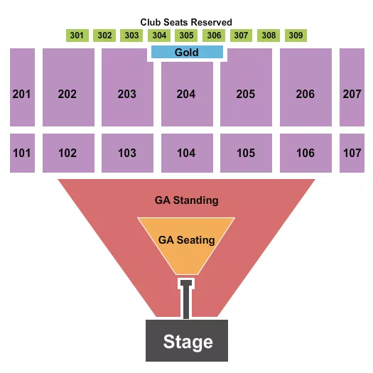 BRAD PAISLEY Seating Map Seating Chart