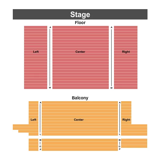 FLOOR BALCONY Seating Map Seating Chart