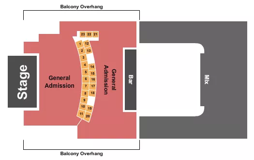 GA TABLES Seating Map Seating Chart