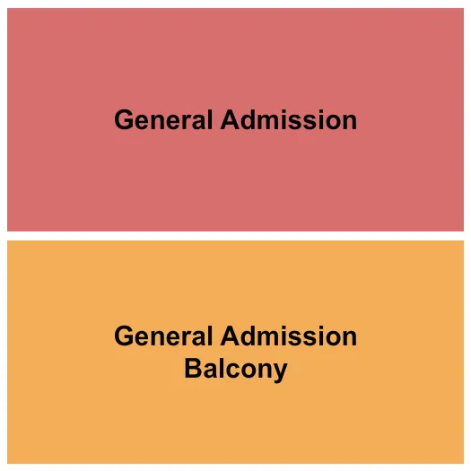GA BALCONY GA Seating Map Seating Chart