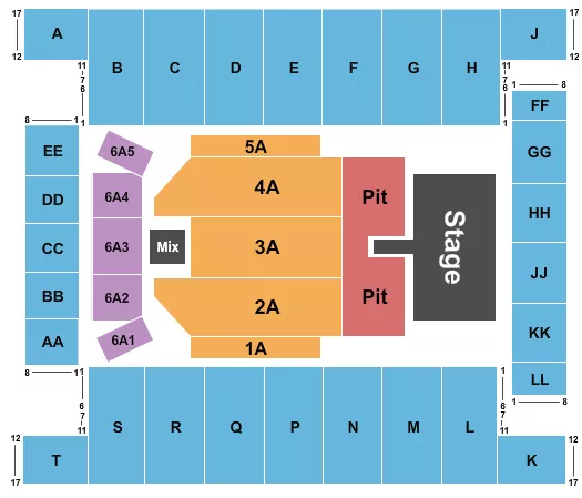 JON PARDI Seating Map Seating Chart