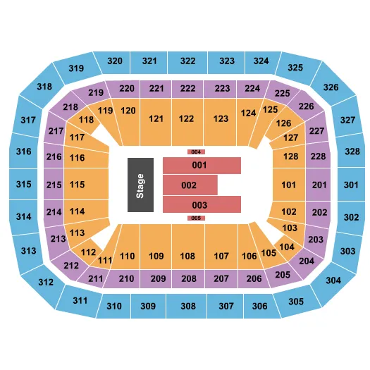 SHANIATWAIN Seating Map Seating Chart