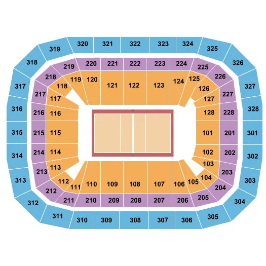 VOLLEYBALL Seating Map Seating Chart