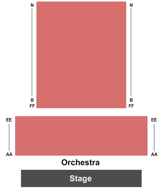 KRAVIS CENTER RINKER PLAYHOUSE FOOTBALL Seating Map Seating Chart