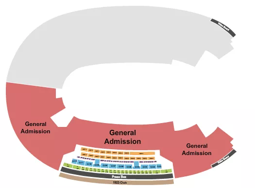 FAN FEST Seating Map Seating Chart