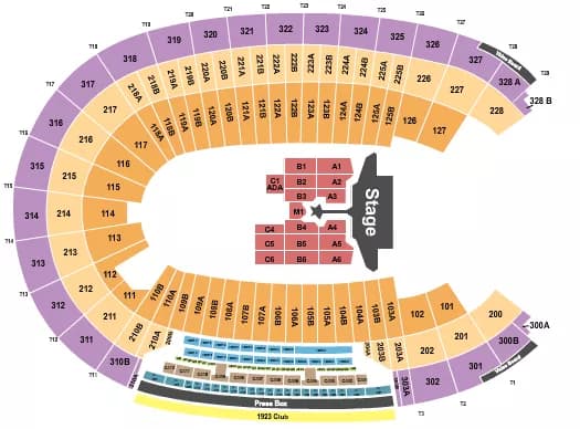 FESTIVAL Seating Map Seating Chart