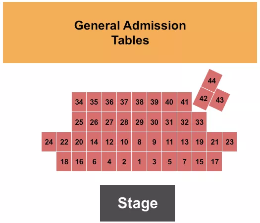 ELVIS EXPLOSION TABLES 3 Seating Map Seating Chart