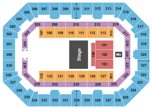 HALF HOUSE Seating Map Seating Chart