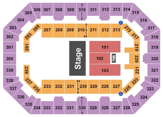 HOTEL CALIFORNIA Seating Map Seating Chart