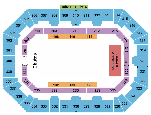 RODEO 2 Seating Map Seating Chart
