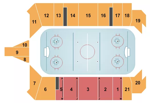 HOCKEY Seating Map Seating Chart