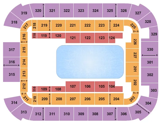 DISNEY ON ICE 2 Seating Map Seating Chart