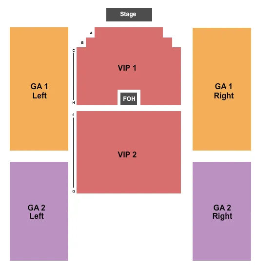 CODY JOHNSON Seating Map Seating Chart
