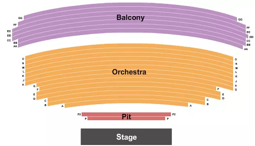 ENDSTAGE PIT Seating Map Seating Chart