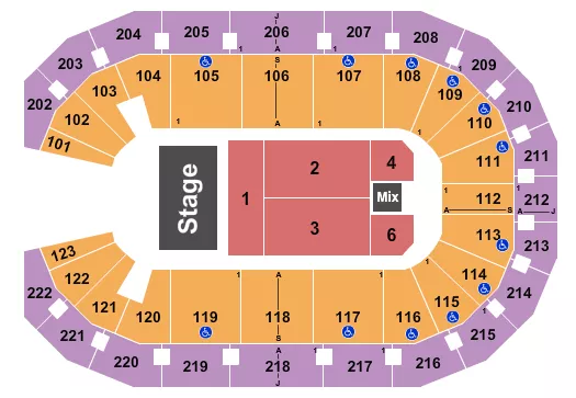 ENDSTAGE 4 Seating Map Seating Chart