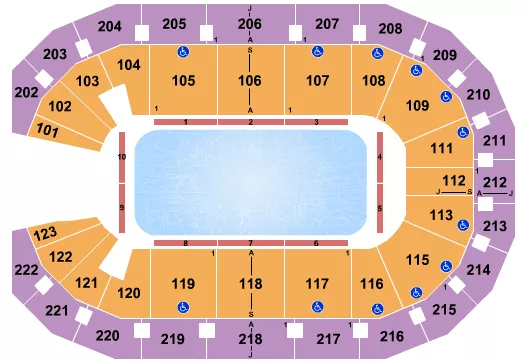 ICE SHOW Seating Map Seating Chart