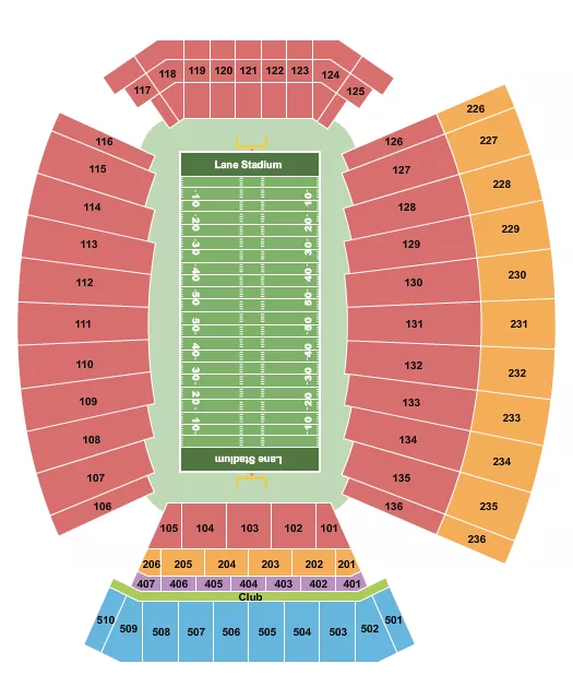 FOOTBALL Seating Map Seating Chart