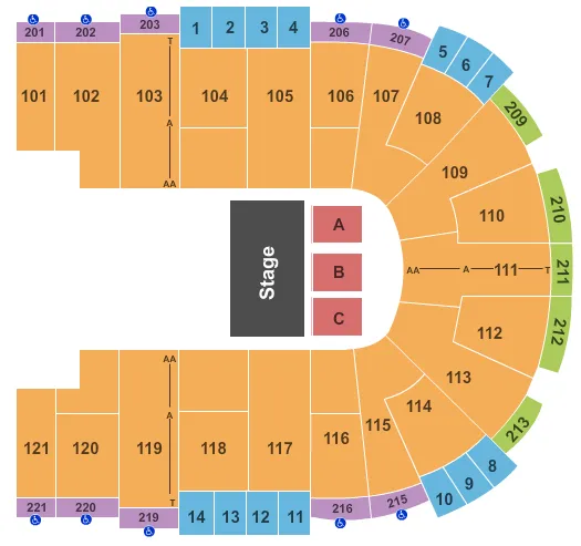 QUARTER HOUSE Seating Map Seating Chart