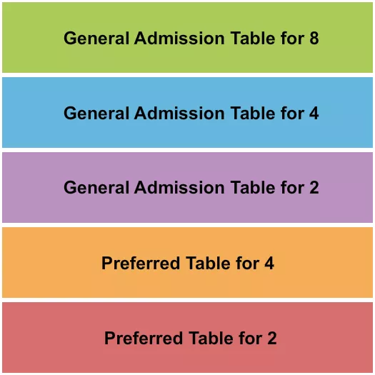 GA PREFERRED TABLE Seating Map Seating Chart