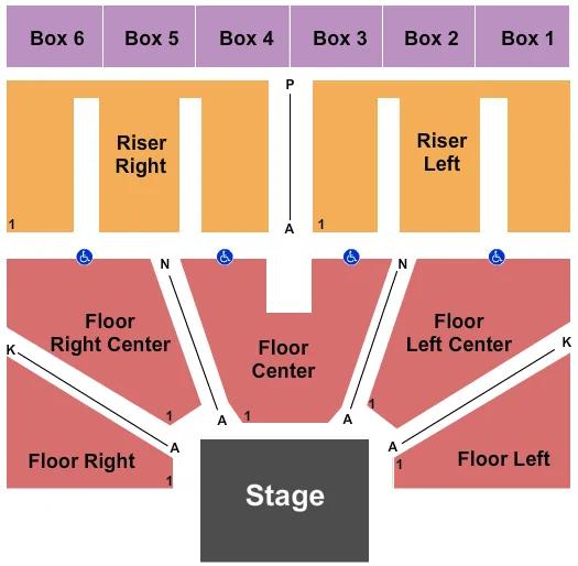 ENDSTAGE 4 Seating Map Seating Chart