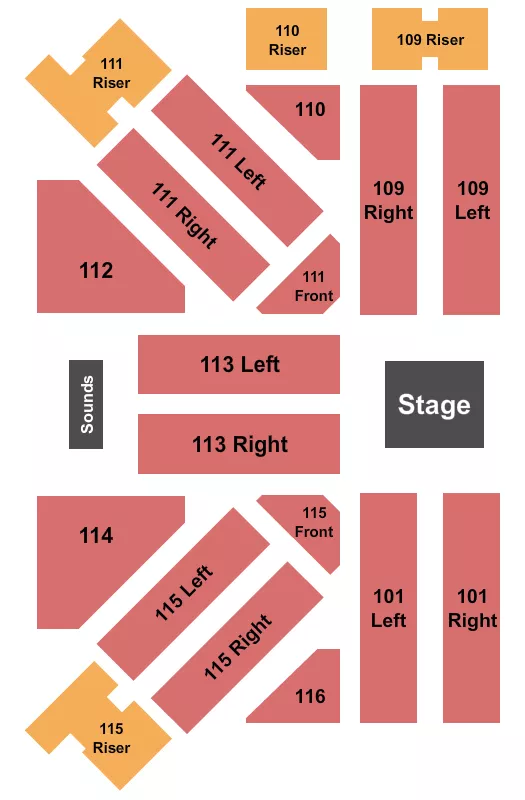 ENDSTAGE 2 Seating Map Seating Chart
