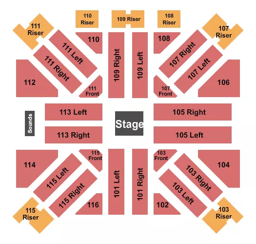 ENDSTAGE 3 Seating Map Seating Chart